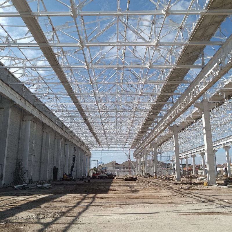 Cubierta estructural de nave